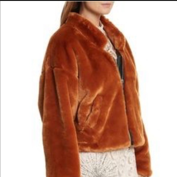 FREE PEOPLE Soft Faux Furry Bomber Jacket - Picture 3 of 12